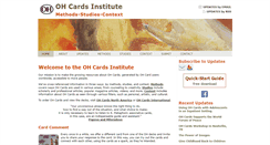 Desktop Screenshot of oh-cards-institute.org