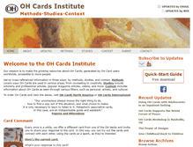 Tablet Screenshot of oh-cards-institute.org